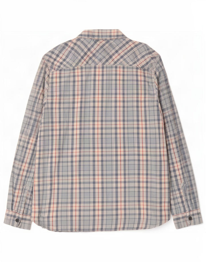 Muška flanelska košulja Weird Fish 2XL plavi karirani pamuk