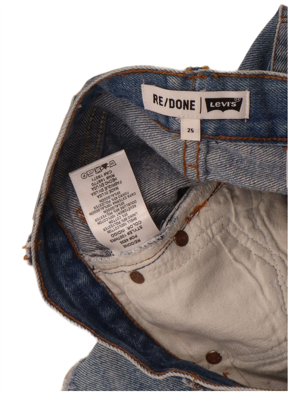 Levi's ženske traper kratke hlače W25 XS plavi pamuk