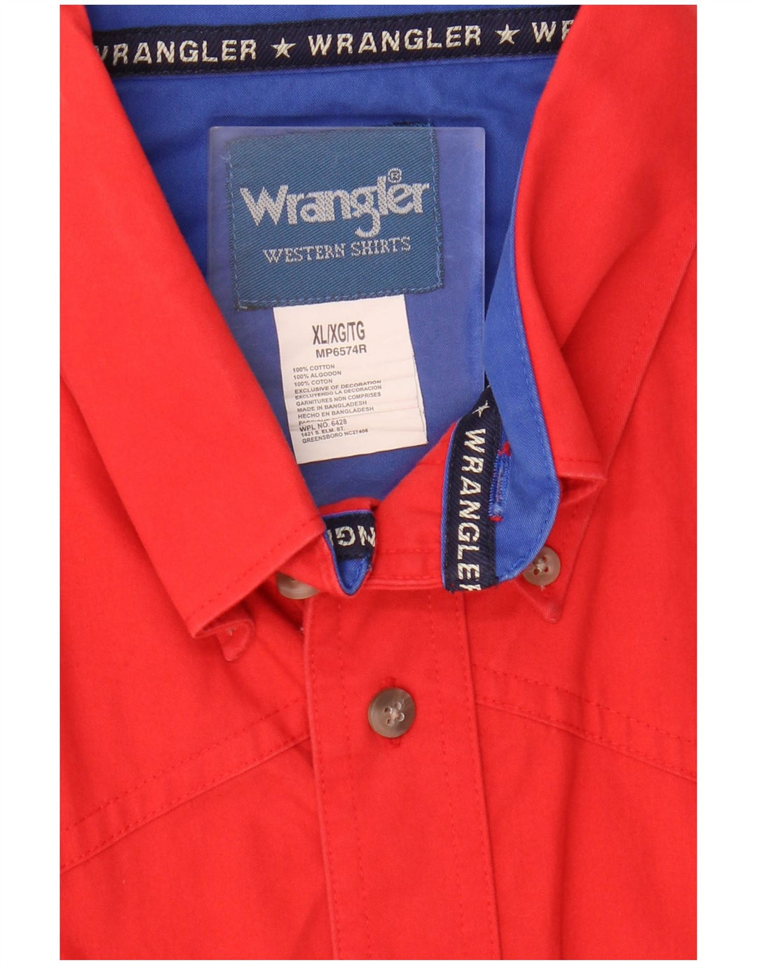 Wrangler muška majica kratkih rukava XL crveni pamuk