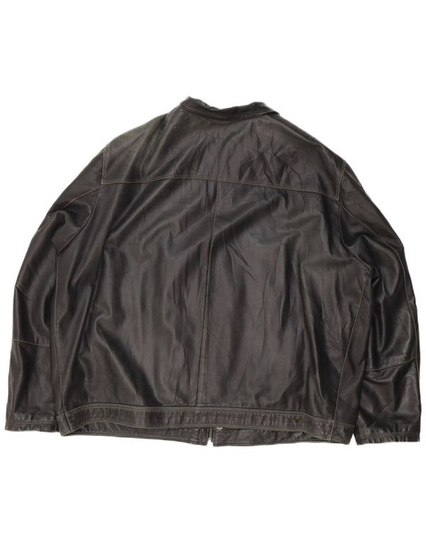 Vintage muška kožna jakna UK 44 2XL crna