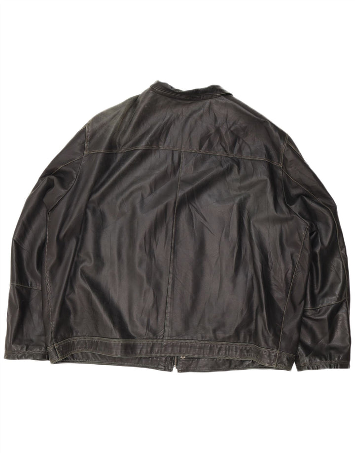 Vintage muška kožna jakna UK 44 2XL crna