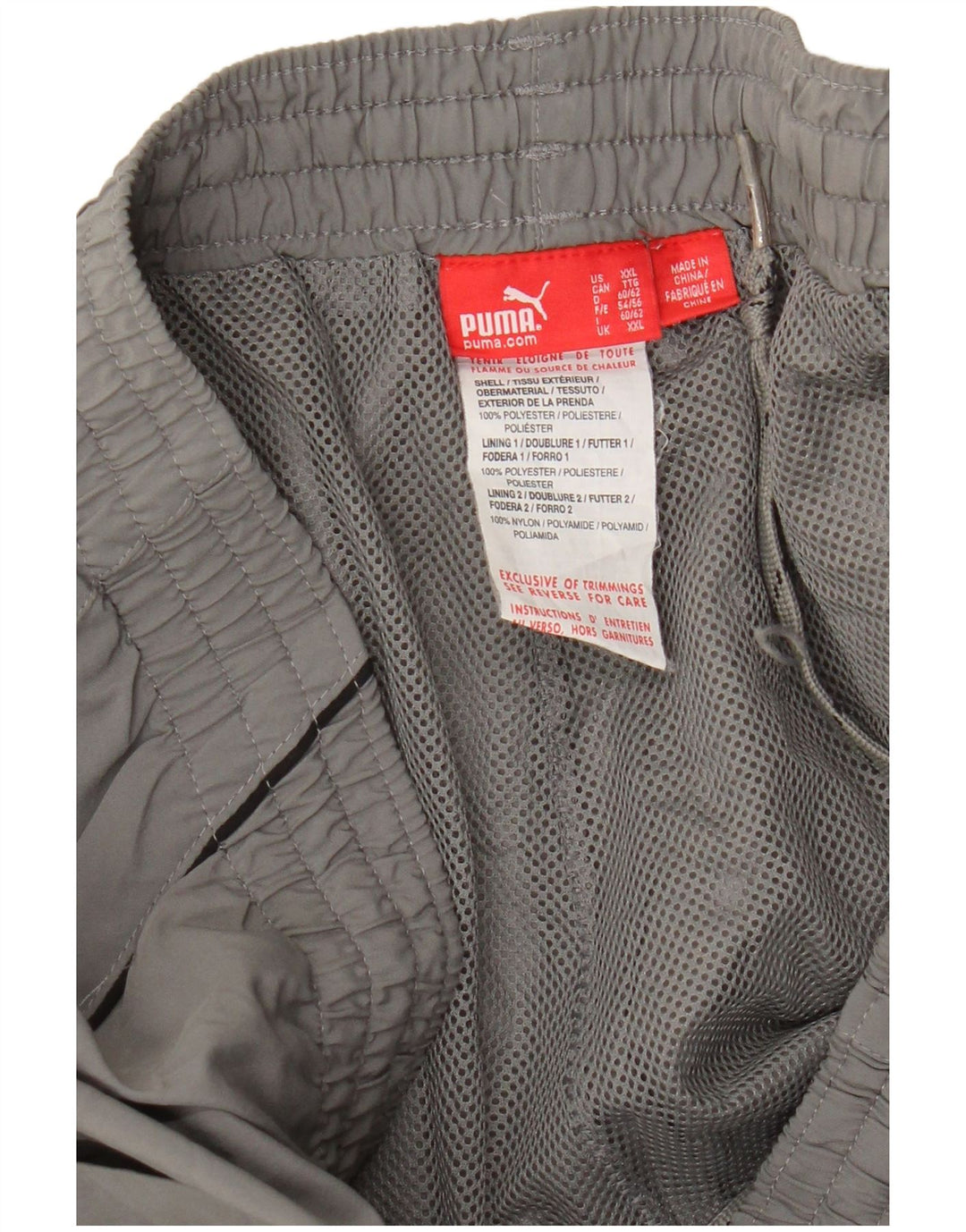 Puma muške hlače za trenirku 2XL sivi poliester