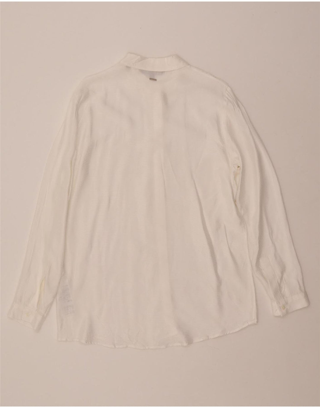 ARMANI EXCHANGE Ženska košulja UK 16 Velike bijele pruge od viskoze