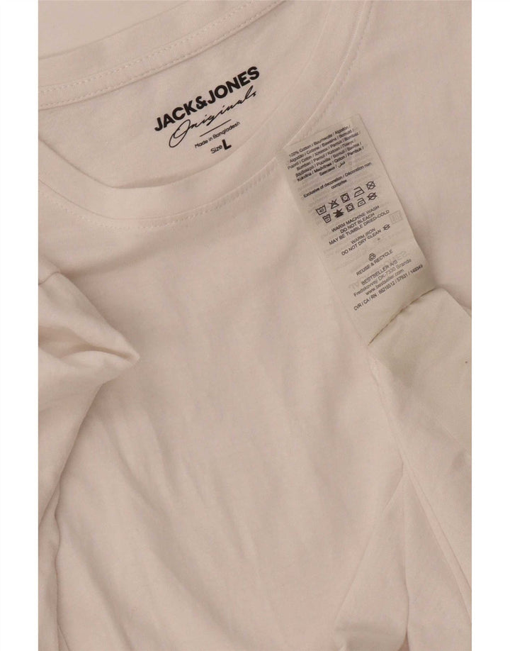 Jack & Jones muška majica kratkih rukava Veliki bijeli pamuk