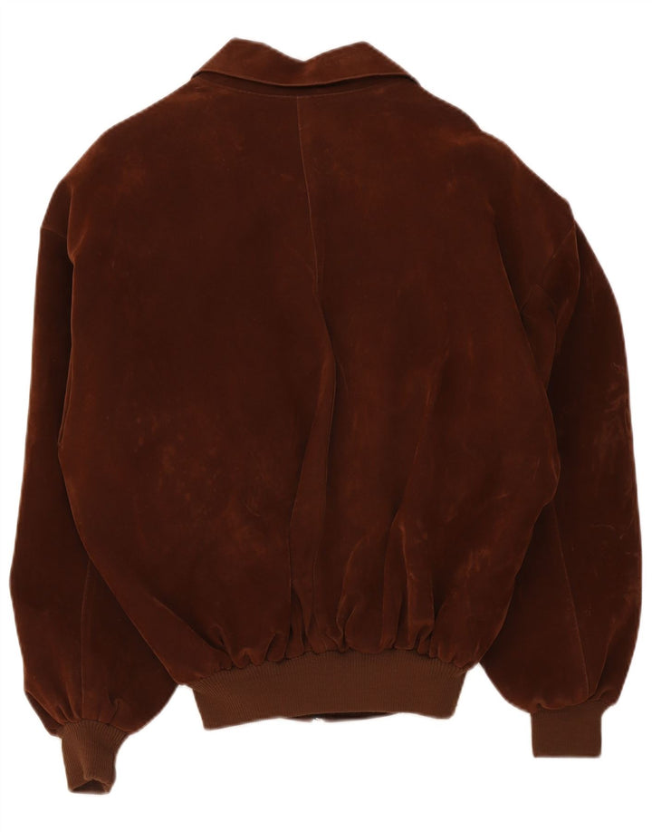 Vintage muška bomber jakna od brušene kože UK 40 velika smeđa