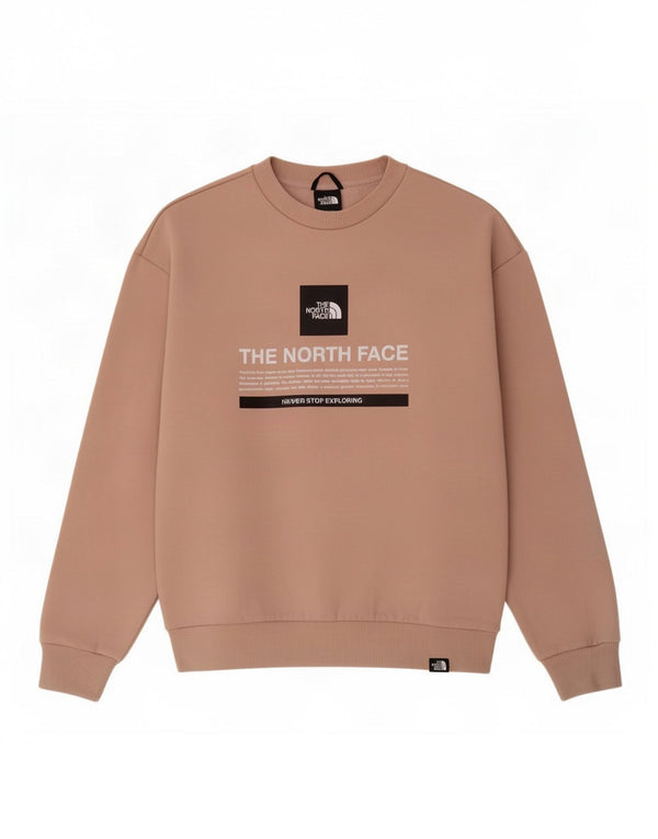 The North Face Womens Graphic Oversized Sweatshirt Jumper UK 10 Small Pink