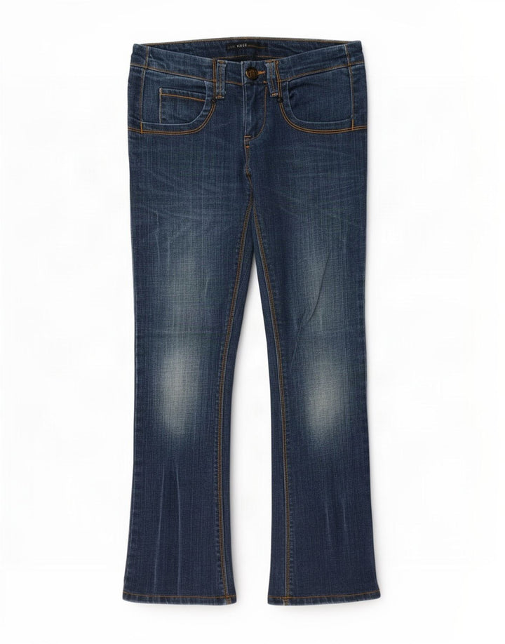 Ženske traperice Lee Bootcut W27 L27 plavi pamuk