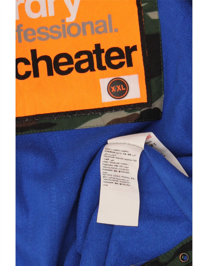 SUPERDRY muška jakna s vjetrovkom UK 44 2XL kaki kamuflažna