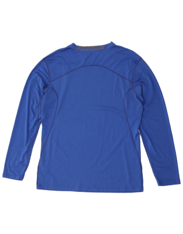 Nike Dri Fit majica s dugim rukavima, veliki plavi poliester
