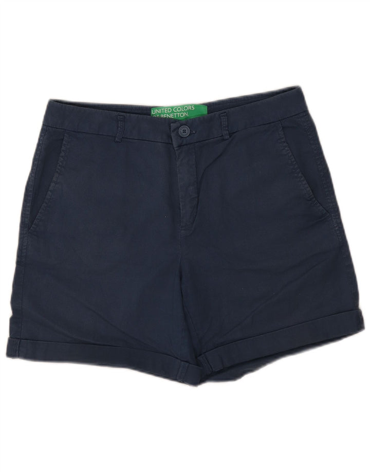 Benetton ženske chino kratke hlače W30 Srednje tamnoplave