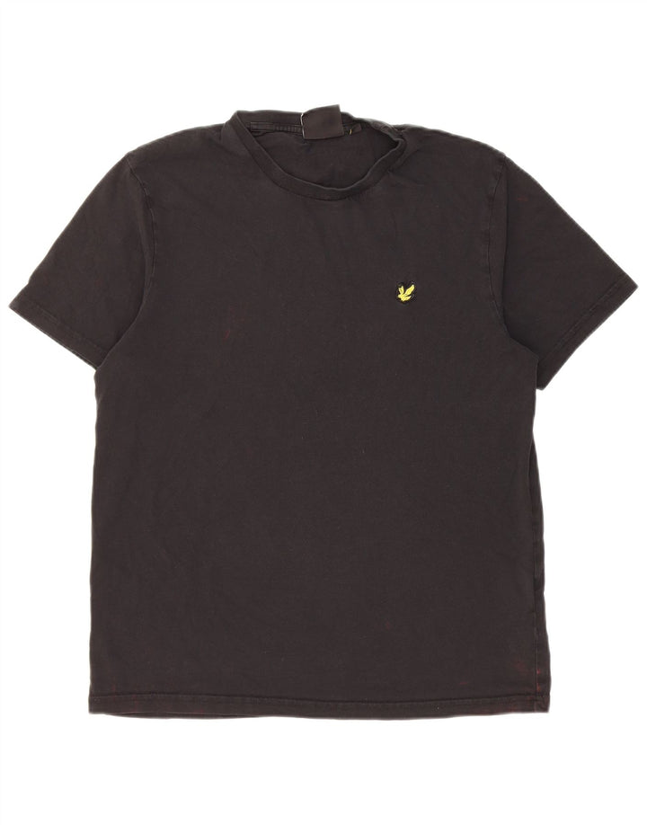 Lyle & Scott muška majica kratkih rukava Srednji crni pamuk