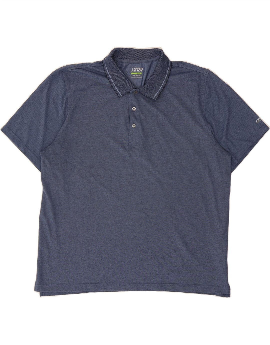 IZOD Mens Golf Polo Shirt 2XL Navy Blue Polyester Vintage Izod and Second-Hand Izod from Messina Hembry 