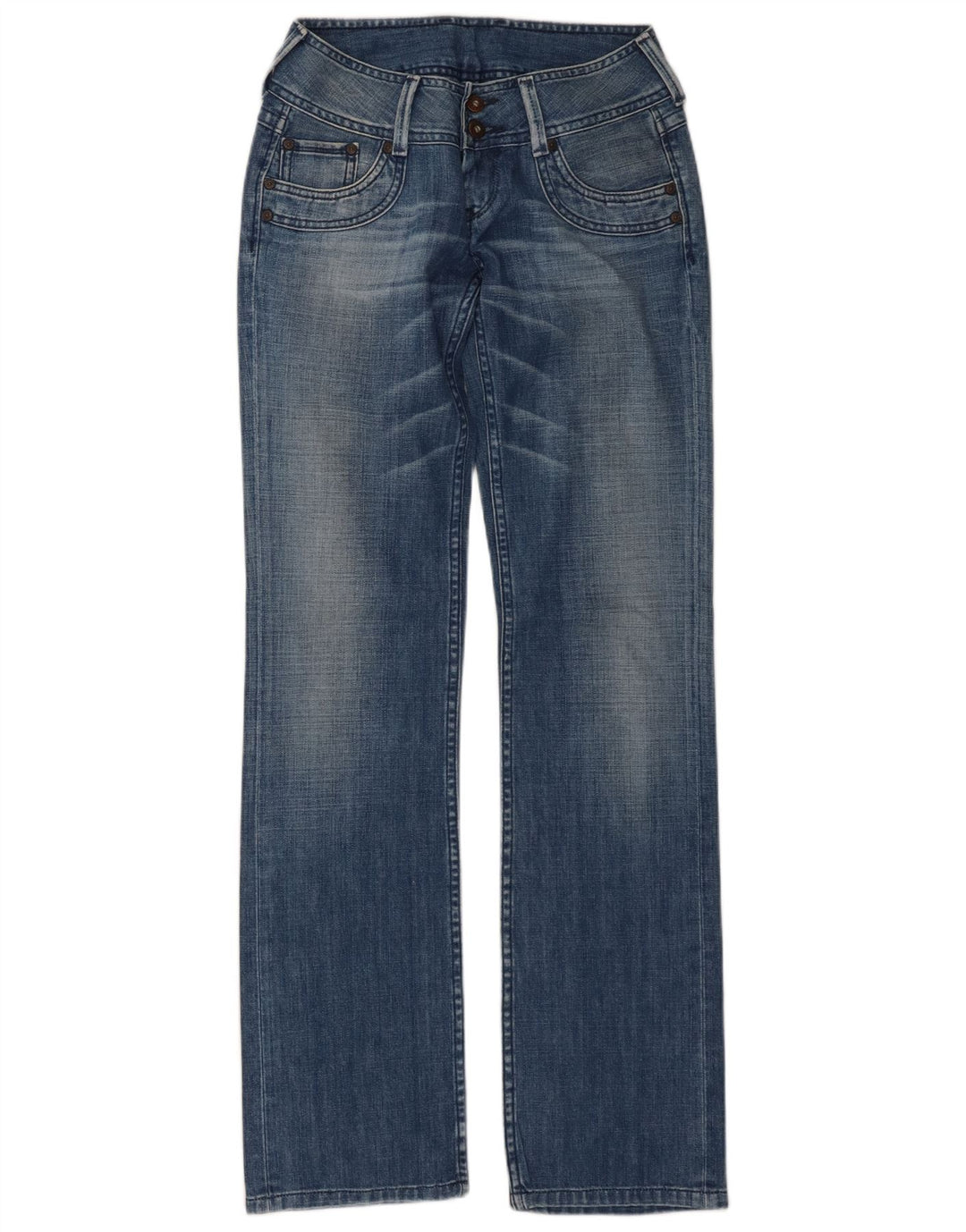 PEPE Jeans ženske ravne traperice W28 L34 plavi pamuk