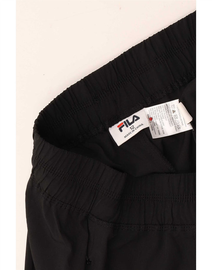 Fila Ženska trenirka Hlače Joggers UK 12 Srednji crni poliester
