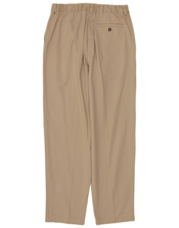 L.L.BEAN Ženske chino hlače s visokim strukom US 12 Large W30 L30 Bež