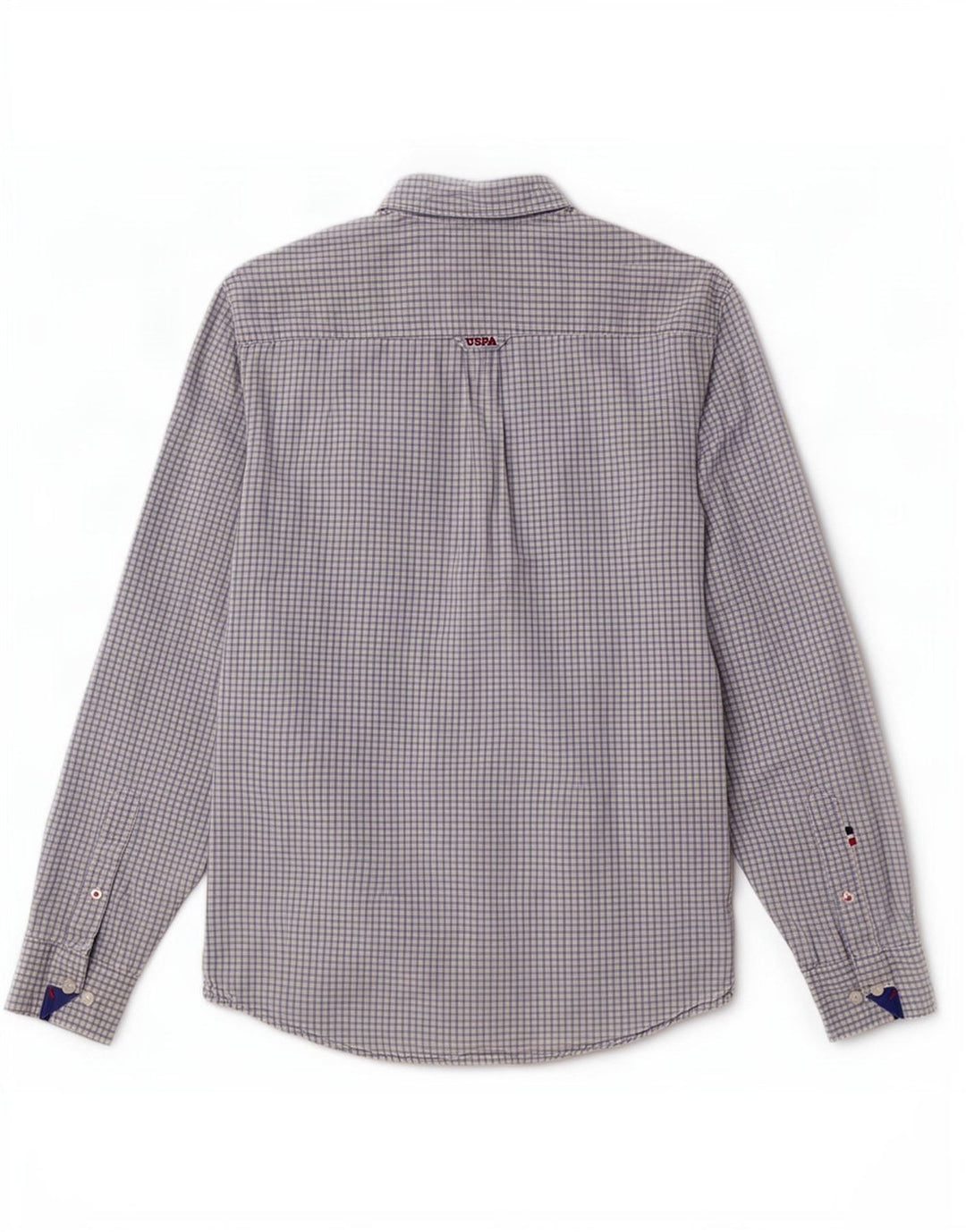U.S. Polo Assn. Muška košulja srednje plave boje gingham pamuka