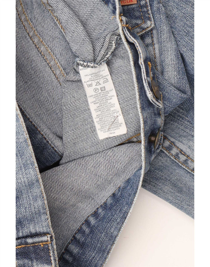 Fcuk Ženska traper jakna Regular Fit UK 10 Small Blue Cotton
