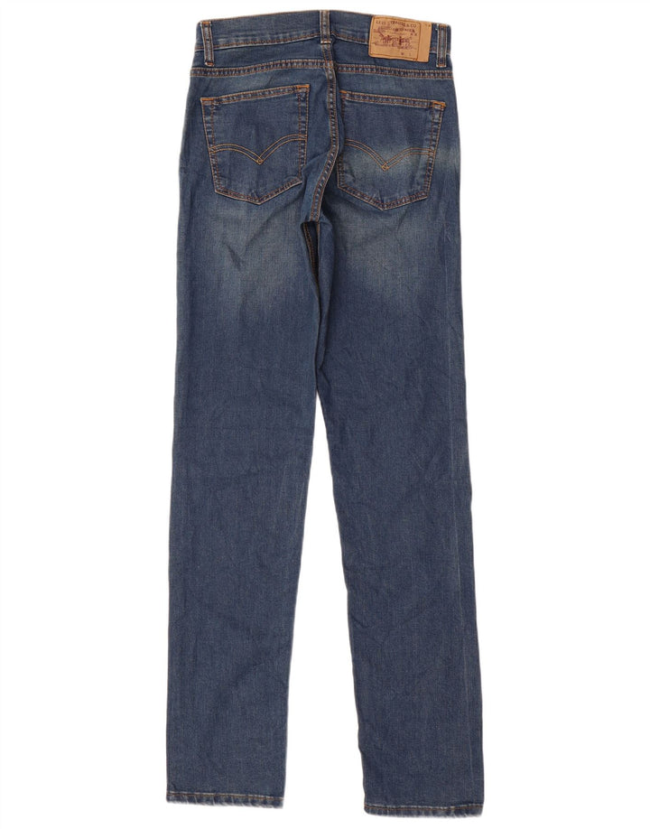 LEVI'S Womens Straight Jeans W30 L33 Blue Cotton
