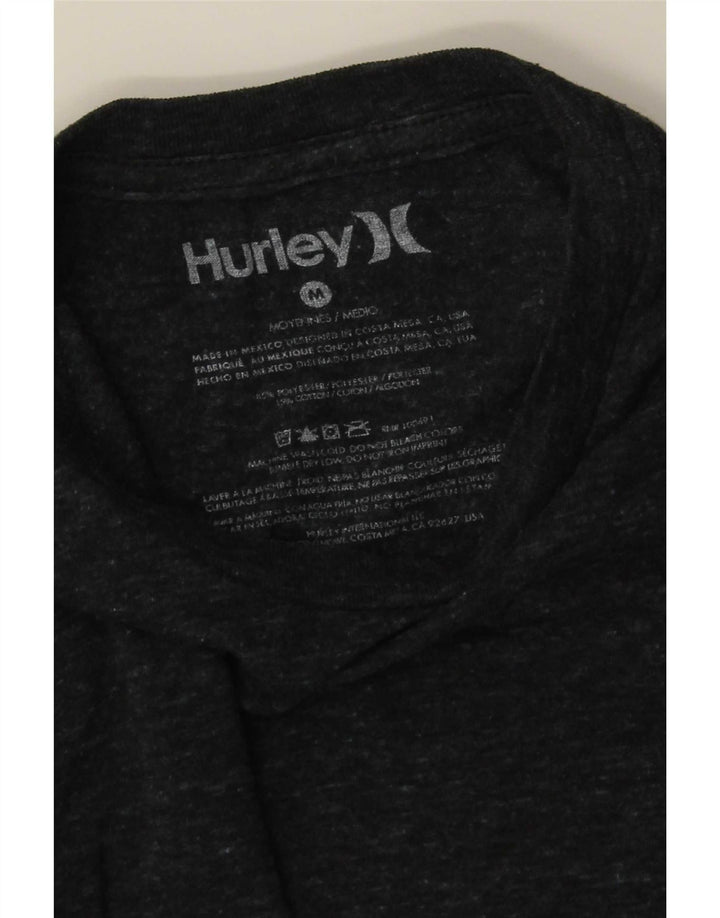 Muška majica kratkih rukava Hurley srednje sivi pamuk