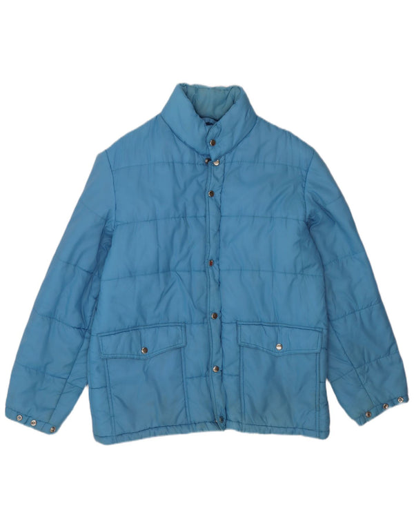 Vintage muška podstavljena jakna UK 40 Large Blue