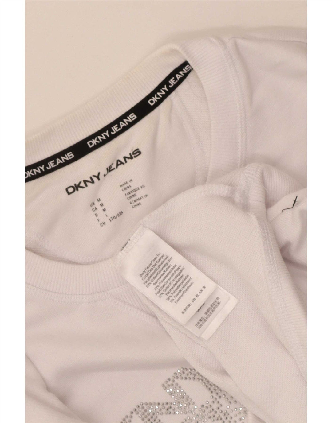 Dkny Ženska kratkotrajna majica s grafičkim motivima UK 14 Srednje bijeli pamuk