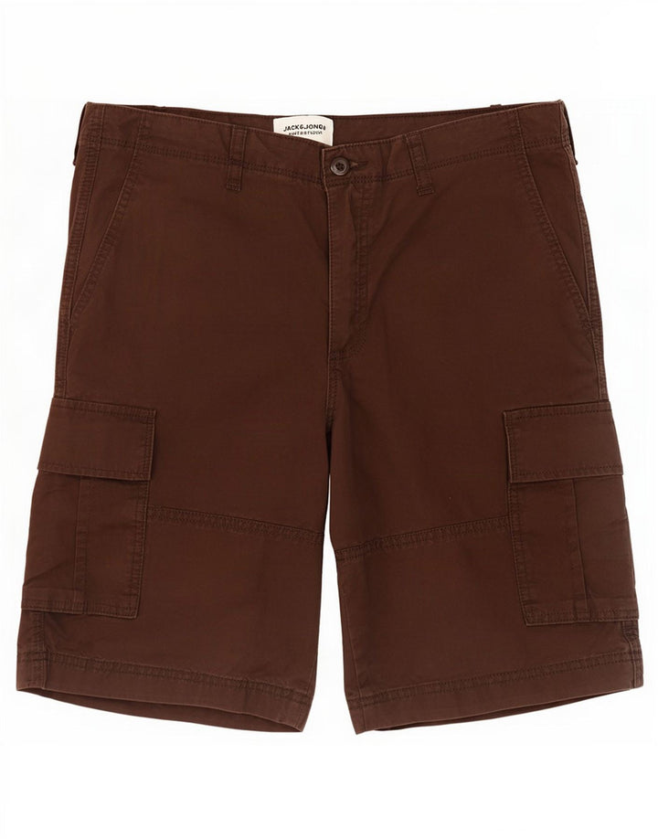 Jack & Jones muške kargo kratke hlače velike W34, smeđi pamuk