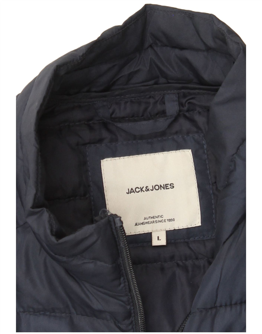 Jack & Jones muška podstavljena jakna UK 40 Large tamnoplava