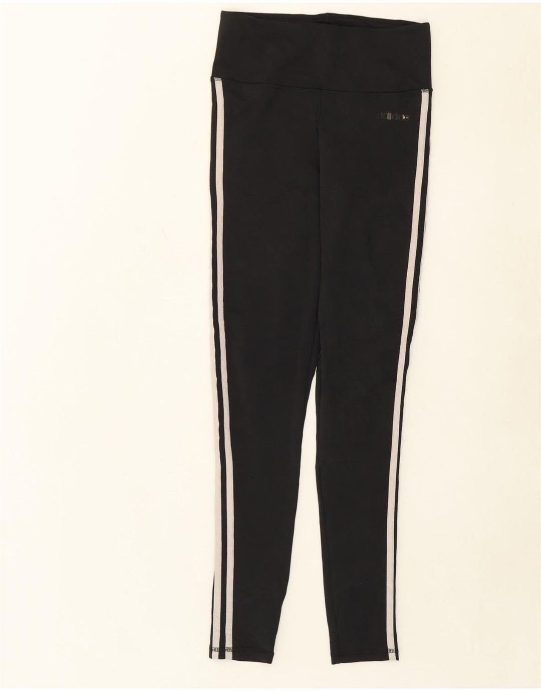 ADIDAS Womens Climalite Leggings UK 12/14 Medium  Black Vintage Adidas and Second-Hand Adidas from Messina Hembry 