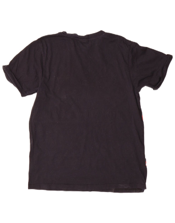 ELLESSE Ženska grafička majica kratkih rukava UK 10 Small Black Colourblock Pamuk