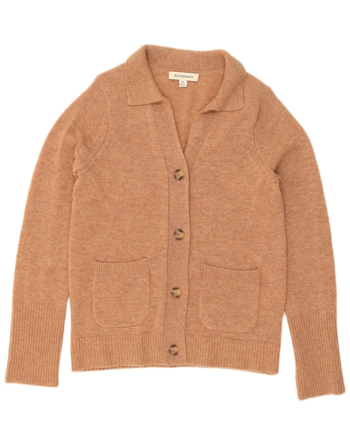 Marks & Spencer ženski džemper s autogramom UK 10 Small Beige