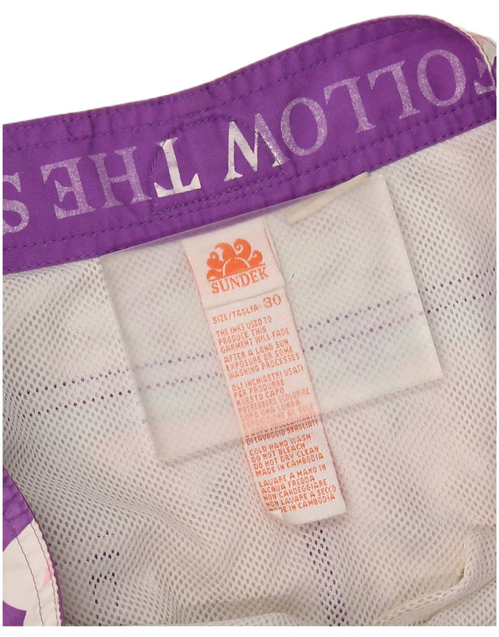 SUNDEK Ženske kratke hlače za kupanje UK 14 Srednje ljubičasti cvjetni poliester