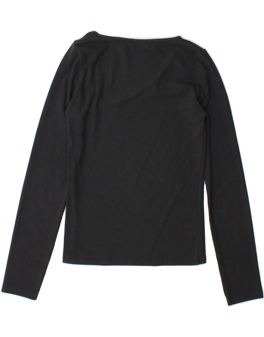 ZARA Womens Top Long Sleeve UK 12 Medium Black Polyester Vintage Zara and Second-Hand Zara from Messina Hembry 
