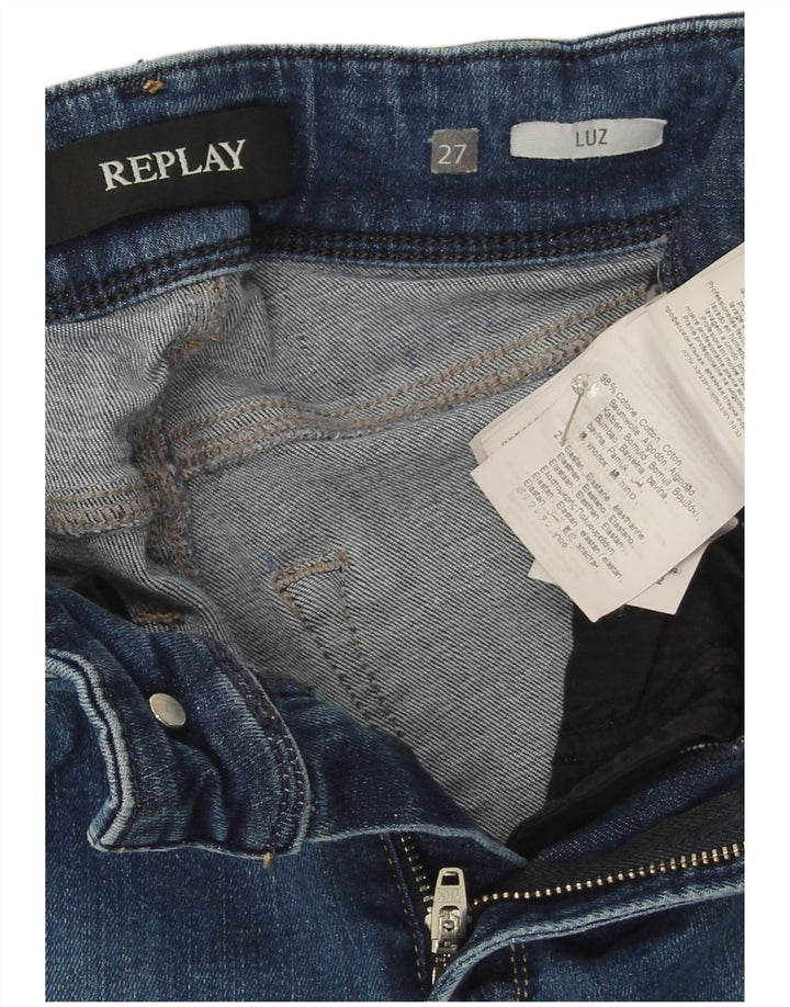 Replay ženske traperice Luz Bootcut W27 L29 plavi pamuk