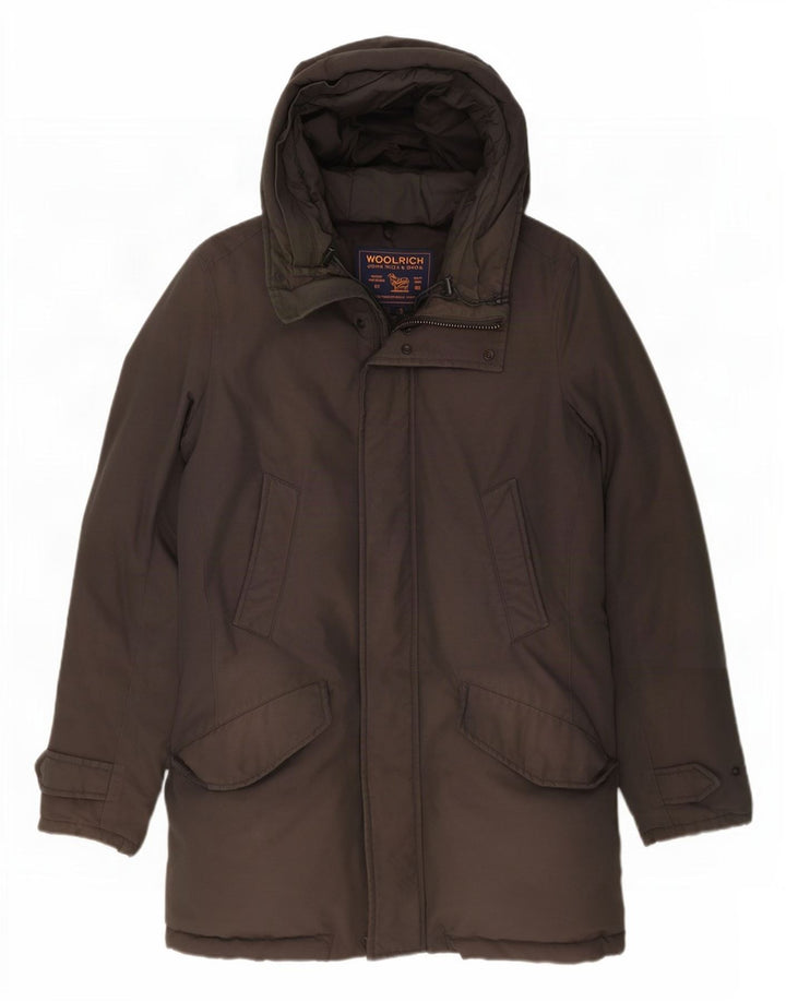 Woolrich muški podstavljeni kaput s kapuljačom UK 36 Mali sivi pamuk