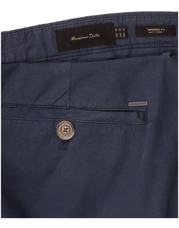 MASSIMO DUTTI Muške sužene chino hlače EU 48 XL W38 L30 tamnoplave