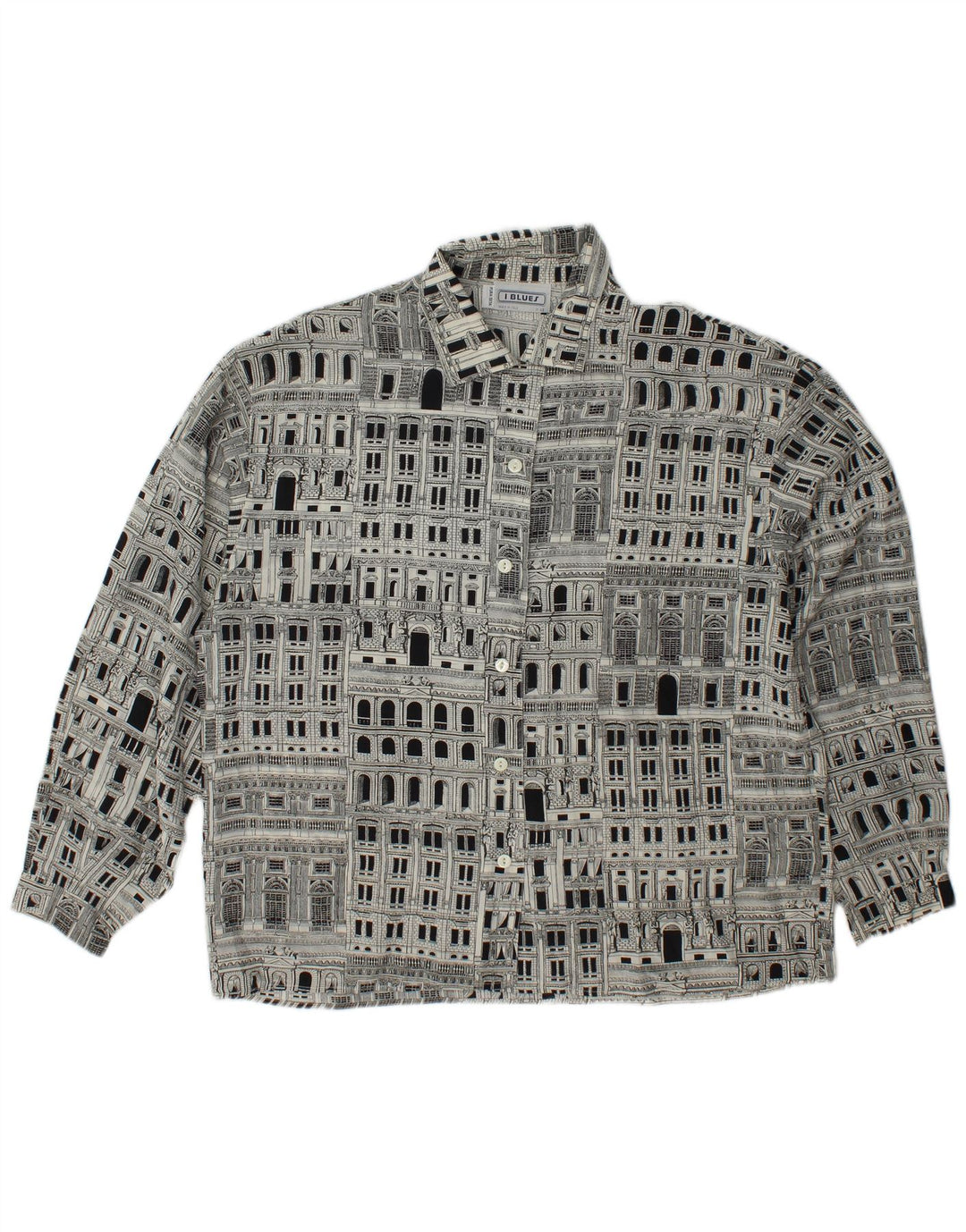 I BLUES Ženska grafička majica Bluza IT 46 Velika crna svila