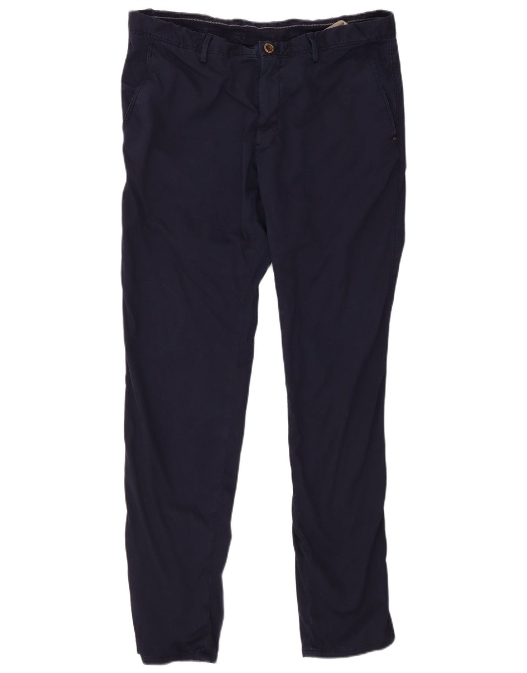 MASSIMO DUTTI Muške uske chino hlače EU 46 XL W36 L32 tamnoplavi pamuk