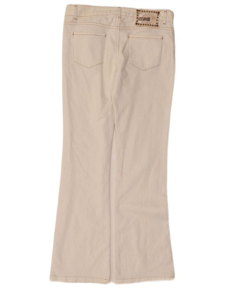 Just Cavalli ženske traperice s bootcut W28 L29 bijeli pamuk