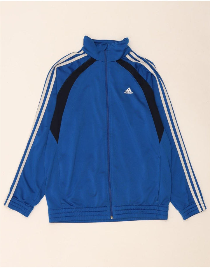 ADIDAS trenirka za dječake, gornja jakna 15-16 godina, plava poliesterska boja