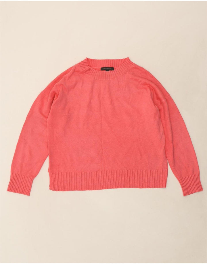 FRENCH CONNECTION Womens Turtle Neck Jumper Sweater UK 12 Medium Pink Vintage French Connection and Second-Hand French Connection from Messina Hembry 