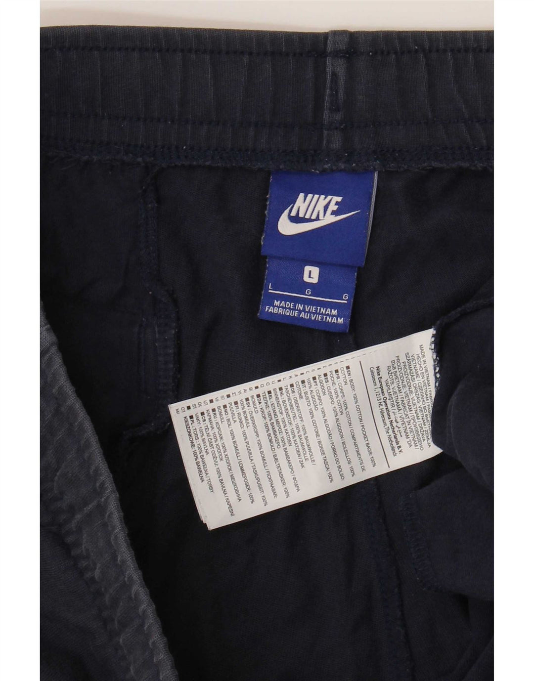 Nike Mens Sport Shorts Large Navy Blue Pamuk