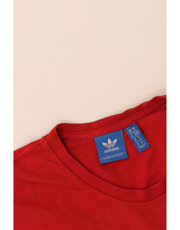 Adidas muška grafička majica srednje crvene boje