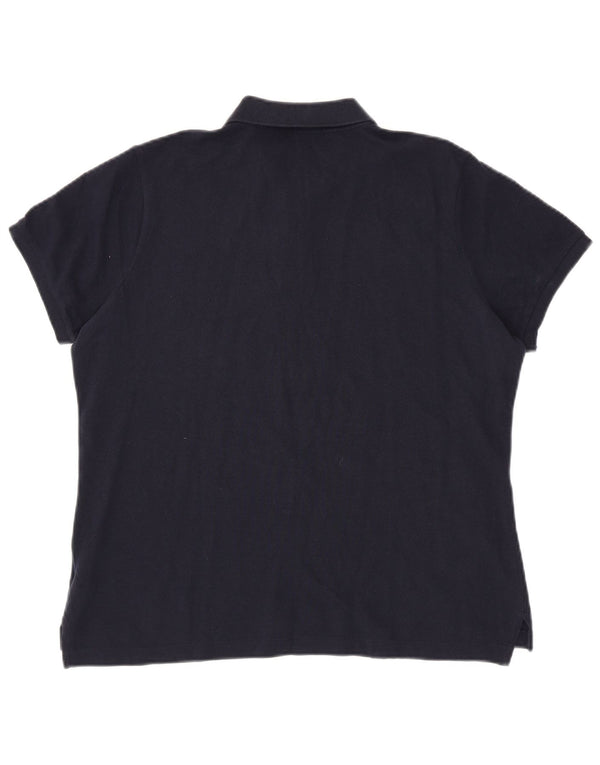 RALPH LAUREN Ženska uska polo majica UK 18 XL tamnoplavi pamuk