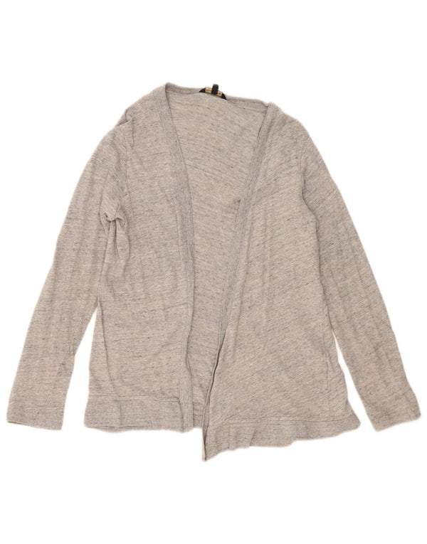 Ženski otvoreni kardigan pulover Massimo Dutti UK 10 Mali sivi flekasti pamuk
