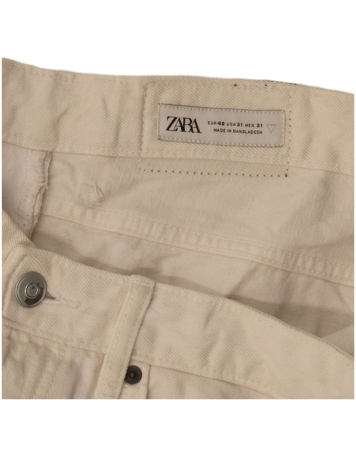 Zara muške ravne traperice EU 40 srednje W31 L32 smeđe bijele
