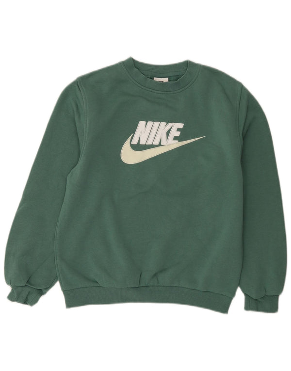 Nike Boys Graphic Sweatshirt Džemper 12-13 godina veliki zeleni pamuk