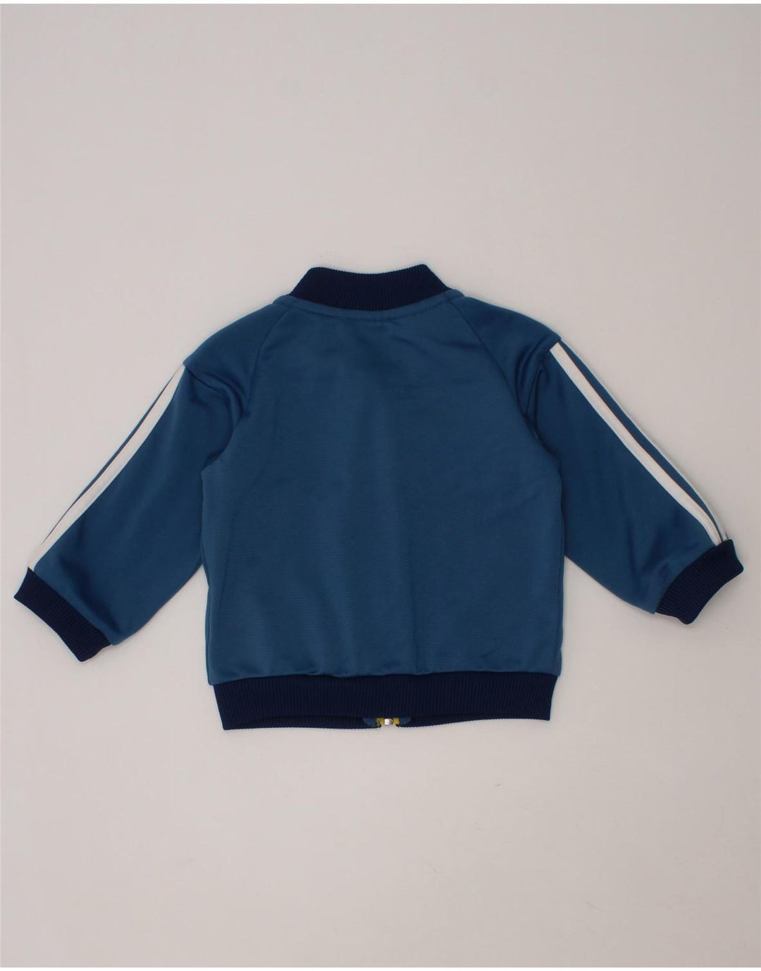 ADIDAS Baby Boys Tracksuit Top Jacket 3-6 Months Blue Polyester Vintage Adidas and Second-Hand Adidas from Messina Hembry 