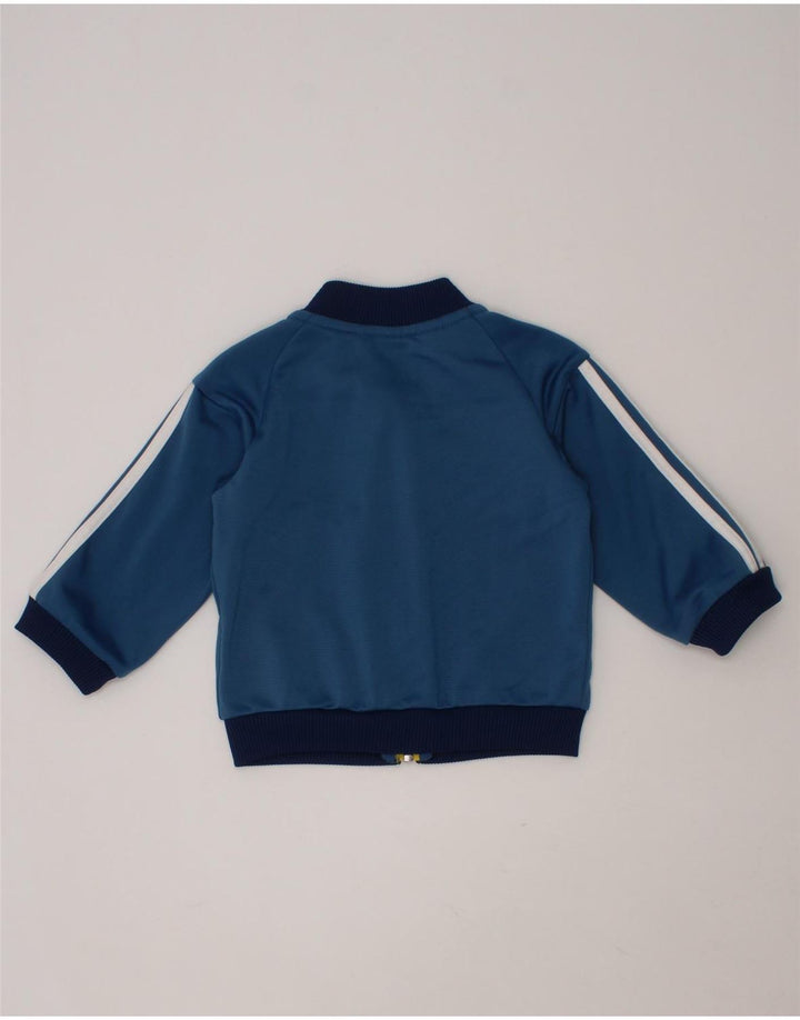 ADIDAS Baby Boys Tracksuit Top Jacket 3-6 Months Blue Polyester Vintage Adidas and Second-Hand Adidas from Messina Hembry 