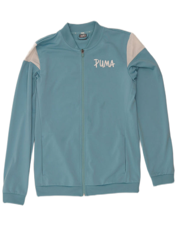 Gornja jakna trenirke Puma Boys Graphic 15-16 Years Blue Colourblock
