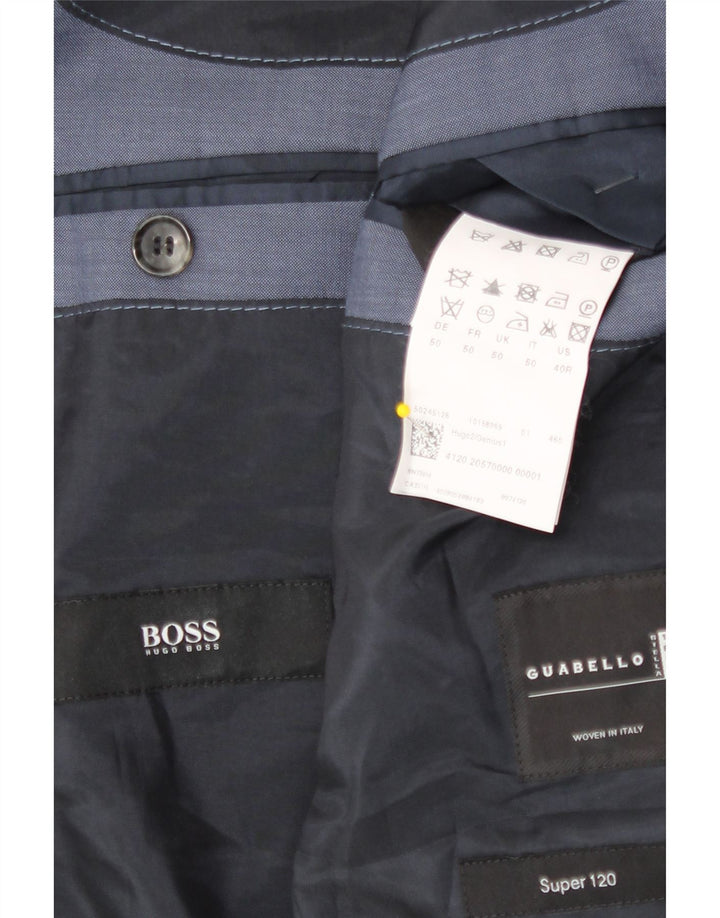 Hugo Boss muška jakna s 2 gumba EU 50 velika plava djevičanska vuna